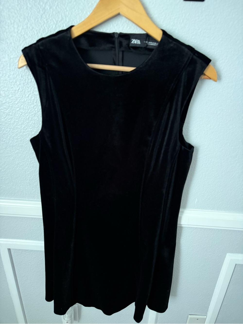 Black velvet like beautiful cocktail dress